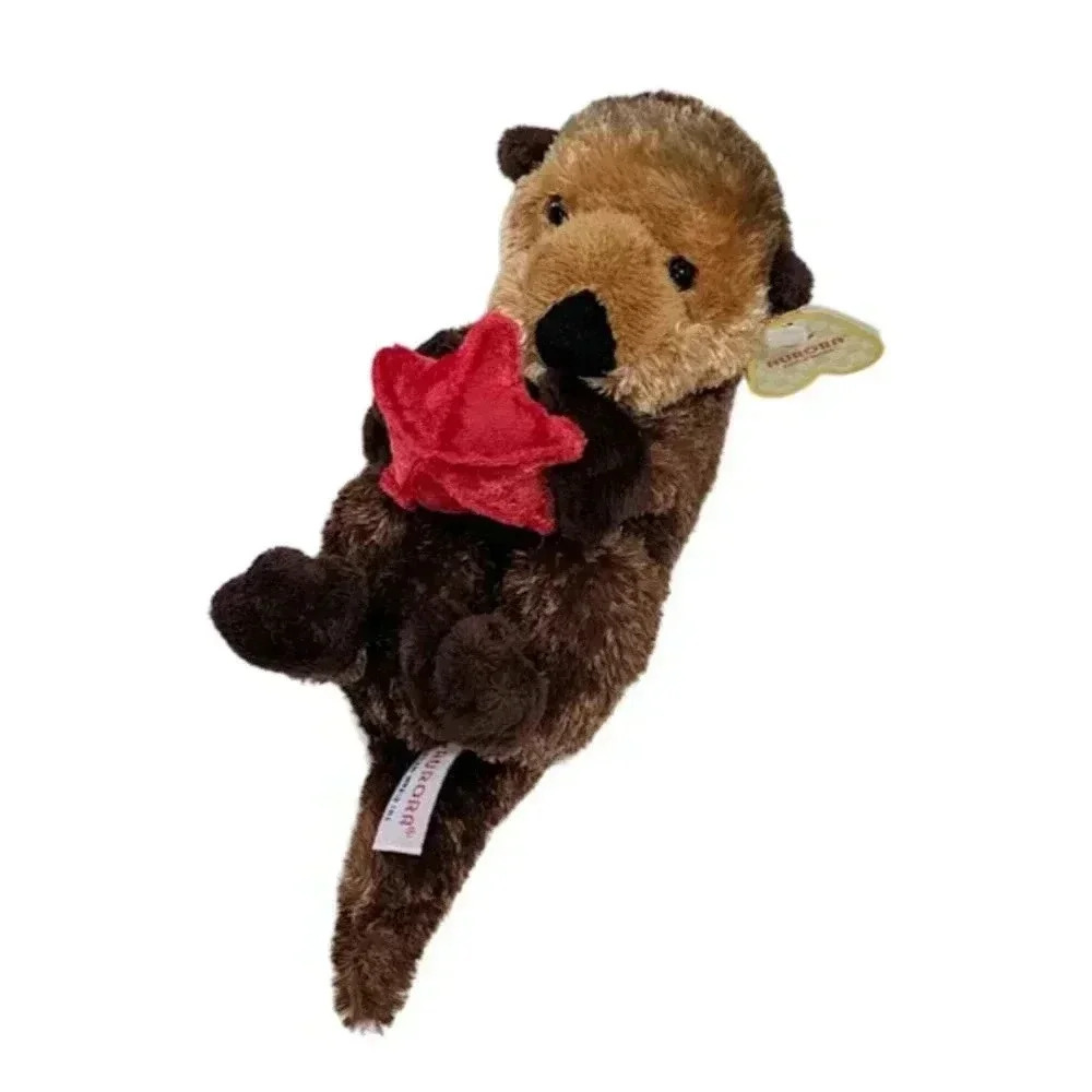 Aurora Sea Otter Brown Mini Flopsie 9" Otto NEW Adorable Stuffed Animal Plush